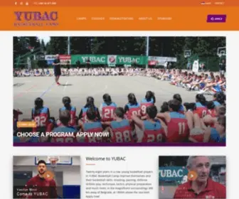 Yubac.rs(Best International Basketball Camp in Serbia) Screenshot