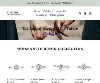 Yubiwarings.com(Ethical Engagement Rings and Jewelry) Screenshot