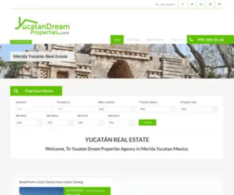 Yucatandreamproperties.com(Yucatán Real Estate) Screenshot