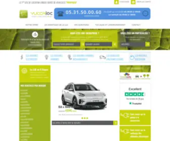 Yuccaloc.com(Premier site de location longue durée de véhicules électriques & hybrides) Screenshot