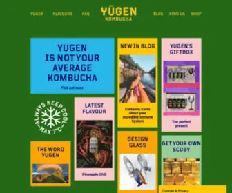 Yugenkombucha.com(Belgium's best Kombucha fermented tea) Screenshot