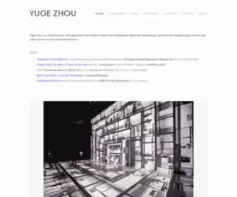 Yugezhou.com(Yuge Zhou 周雨歌) Screenshot