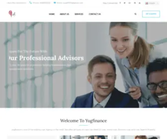 Yugfinance.com(Responsive HTML 5 Template) Screenshot