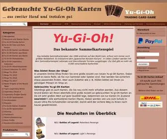 Yugioh-Karten-Gebraucht.de(Dit domein kan te koop zijn) Screenshot