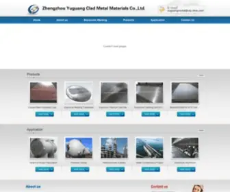 Yuguangmetal.com(Zhengzhou Yuguang Clad Metal Materials Co) Screenshot