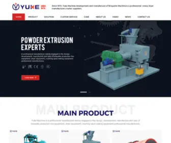 Yukeco.com(Briquette Machine) Screenshot