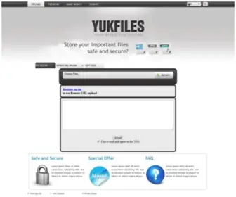 Yukfiles.com(Easy way to share your files) Screenshot