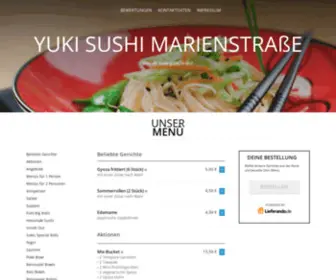 Yuki-Sushi-Karlsruhe.de(Yuki Sushi Marienstraße) Screenshot