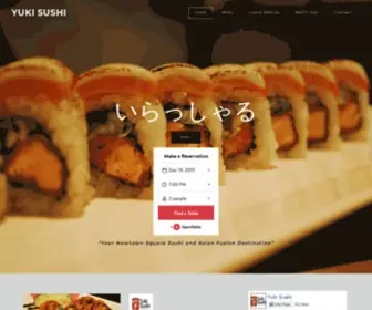 Yukicuisine.com(Yuki Sushi) Screenshot