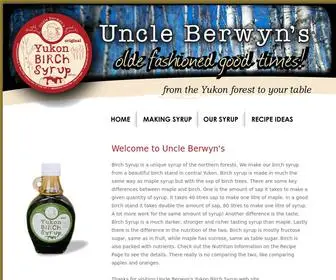 Yukonbirch.ca(Uncle Berwyn's Yukon Birch Syrup) Screenshot