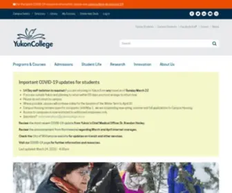 Yukoncollege.yk.ca(Yukon University) Screenshot