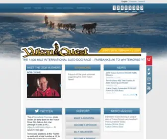 Yukonquest.com(Fairbanks AK to Whitehorse YT) Screenshot