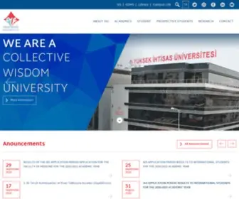 Yuksekihtisasuniversitesi.edu.tr(Yüksek Ä°htisas Üniversitesi) Screenshot