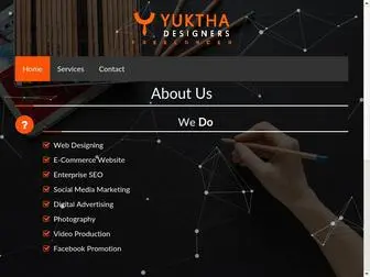 Yukthadesigners.com(Yuktha Designers) Screenshot