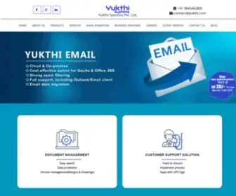 Yukthi.com(Yukthi Systems) Screenshot