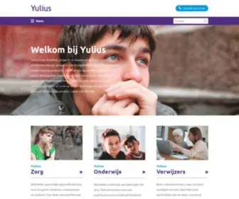 Yulius.nl(Welkom bij Yulius) Screenshot