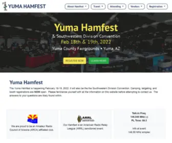 Yumahamfest.com(Yuma Hamfest and Southwestern Division Convention) Screenshot