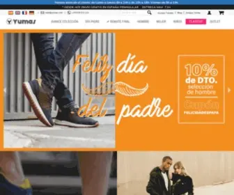 Yumas.com(Yumas Footwear) Screenshot