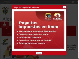 Yumbo.gov.co(Portal oficial del municipio de Yumbo) Screenshot