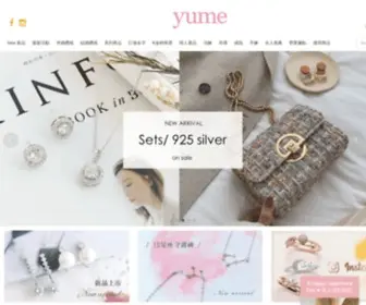 Yume.com.tw(YUME x Krystal乙葉夢銀飾網─情人節禮物) Screenshot