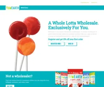 Yumearthwholesale.com(YumEarth Wholesale Bulk Candy for Retailers. Shop Our Delicious Organic Gluten Free Snacks) Screenshot