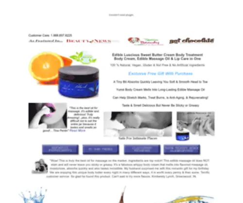 Yumeblush.com(Edible Massage Oil) Screenshot