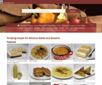 Yumecipe.com(Amazing recipes for delicious dishes and desserts) Screenshot