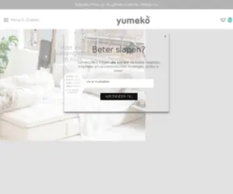 Yumeko.nl(Het allerzachtste luxe eco beddengoed & badgoed) Screenshot