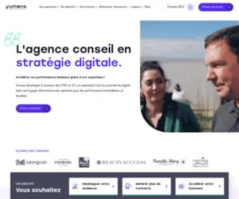 Yumens.fr(L'agence conseil en stratégie digitale) Screenshot