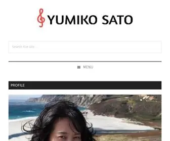 Yumikosato.com(佐藤由美子の音楽療法日記) Screenshot