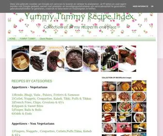 Yummytummyrecipeindex.com(Yummy Tummy Recipe Index) Screenshot