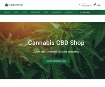 Yummyweed.co(Achetez des fleurs de Cannabis CBD légal partout en Europe directement sur notre CBD shop en ligne) Screenshot