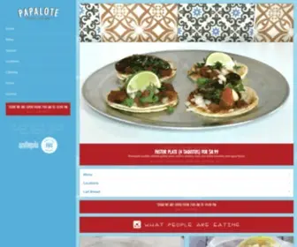 Yumpapalote.com(Authentic Tacos for Breakfast) Screenshot
