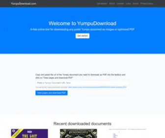 Yumpudownload.com(Yumpu To PDF Download Tool) Screenshot