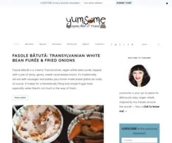 Yumsome.com(Food and travel) Screenshot