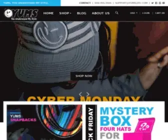 Yumsshoes.com(Buy Premium Headwear & Stylish Hats Online) Screenshot