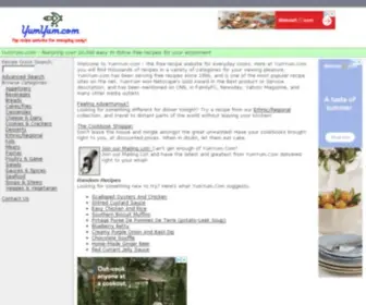 YumYum.com(The free recipe site for everyday cooks) Screenshot