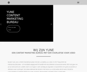 Yune.nl(Video & Content Marketing Bureau in Amsterdam) Screenshot