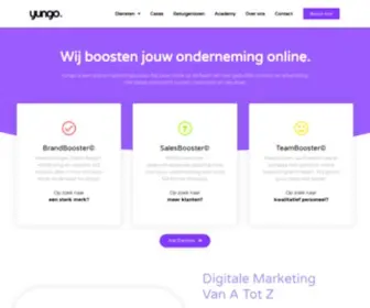 Yungo.be(Wij Boosten Jouw Onderneming Online) Screenshot