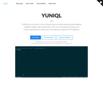 Yuniql.io(YUNIQL (yuu) Screenshot
