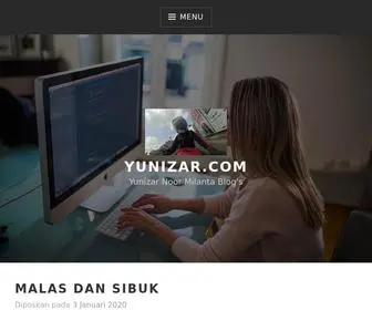 Yunizar.com(Yunizar Noor Milanta Blog's) Screenshot