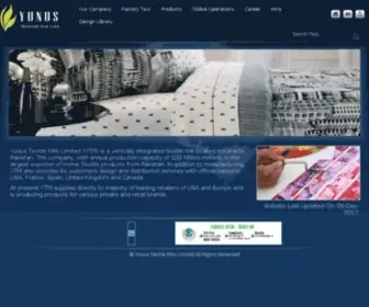 Yunustextile.com(Yunus Textile Mills) Screenshot