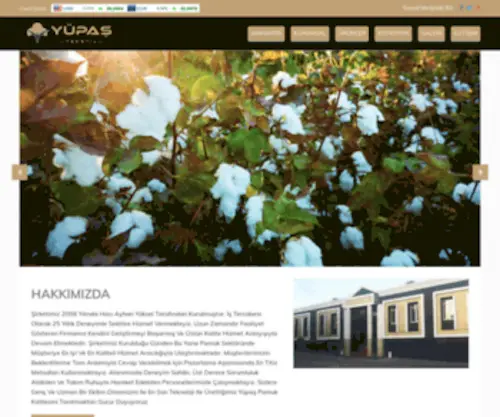 Yupastekstil.com.tr(Yüpaş) Screenshot