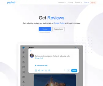 Yuphub.com(Customer Review Solution for Growing Your Business) Screenshot