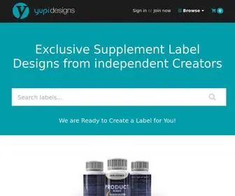 Yupidesigns.com(Supplement Label Template Store) Screenshot