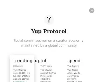 Yupprotocol.org(Yup Protocol) Screenshot