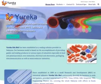 Yureka.com.my(Silicone Rubber Leading Manufacturer And Agent For Rubber & Engineering Plastic) Screenshot