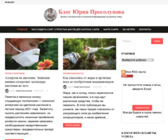 YurijProsolupov.ru(Блог Юрия Просолупова) Screenshot