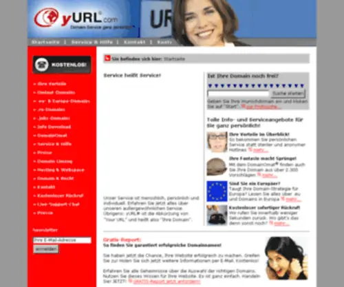 Yurl.com(Registrieren) Screenshot