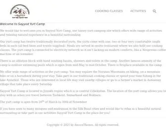 Yurtcamp.uz(Yurt camping in Uzbekistan) Screenshot